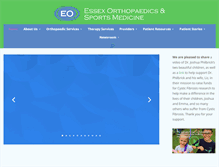 Tablet Screenshot of essexortho.net
